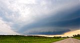 Wall Cloud over Nebraska Farmstead