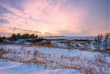 Snowy Sunset